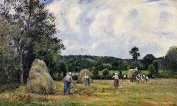 カミーユ・ピサロ Painting - モンフーコーの収穫 2 1876年 カミーユ・ピサロ